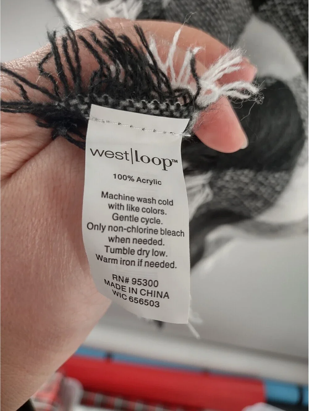West Loop 100% Acrylic Shawl Head Opening 039